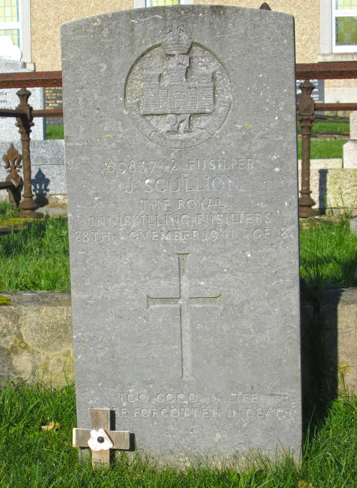 Fusilier James Scullion - Culnady Presbyterian Churchyard