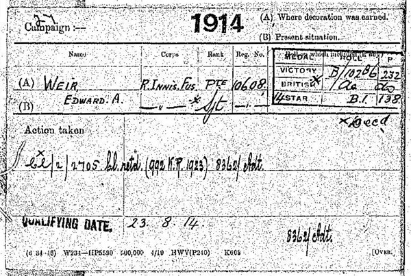 Medal card