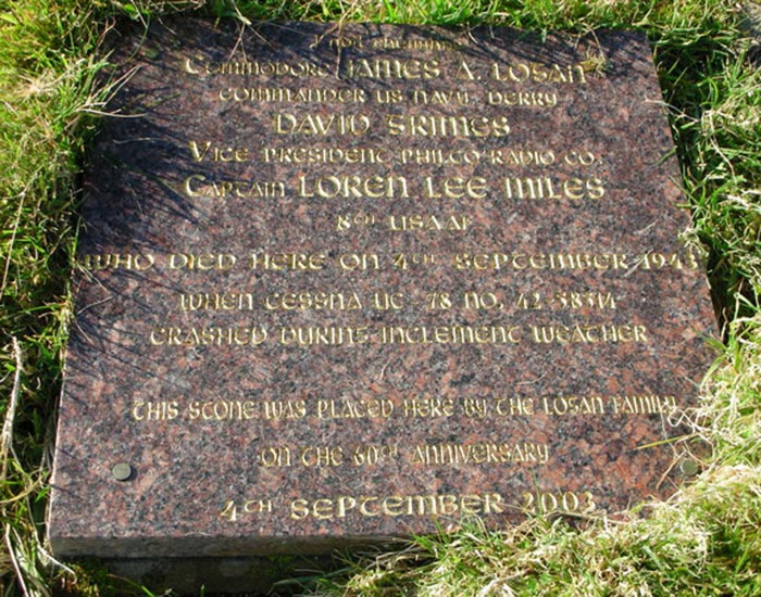 Crash Memorial at Glenshane